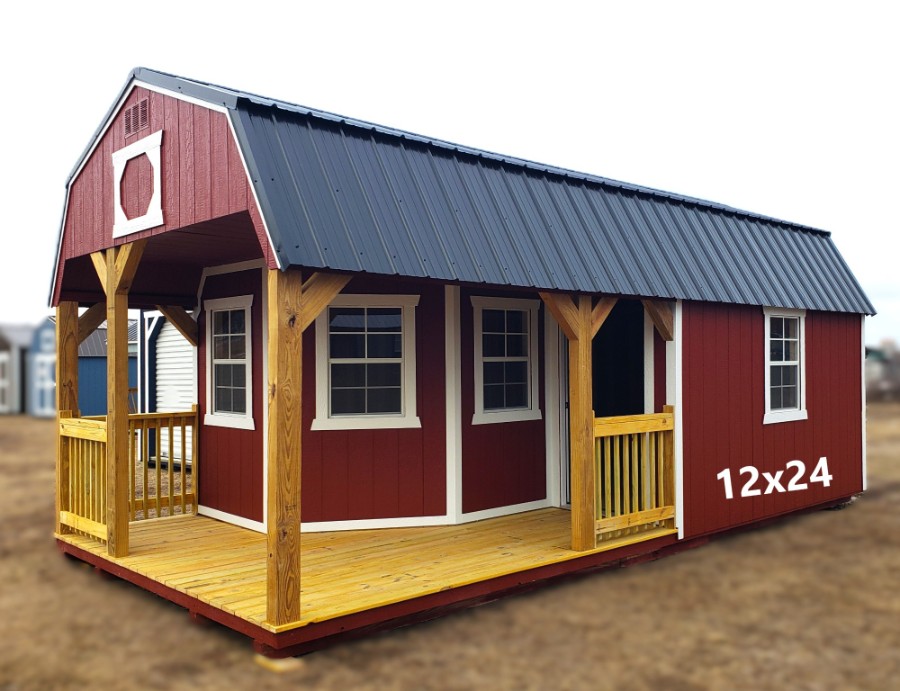 KB 12X24 LOFTED BARN PLAYHOUSE